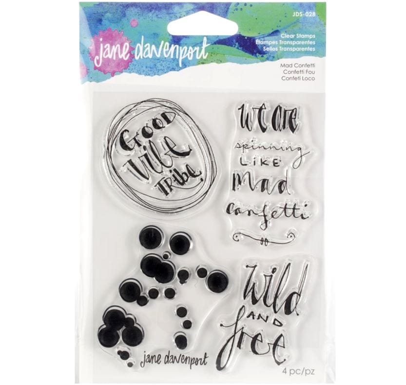 Jane Davenport Artomology Clear Stamps Mad Confetti