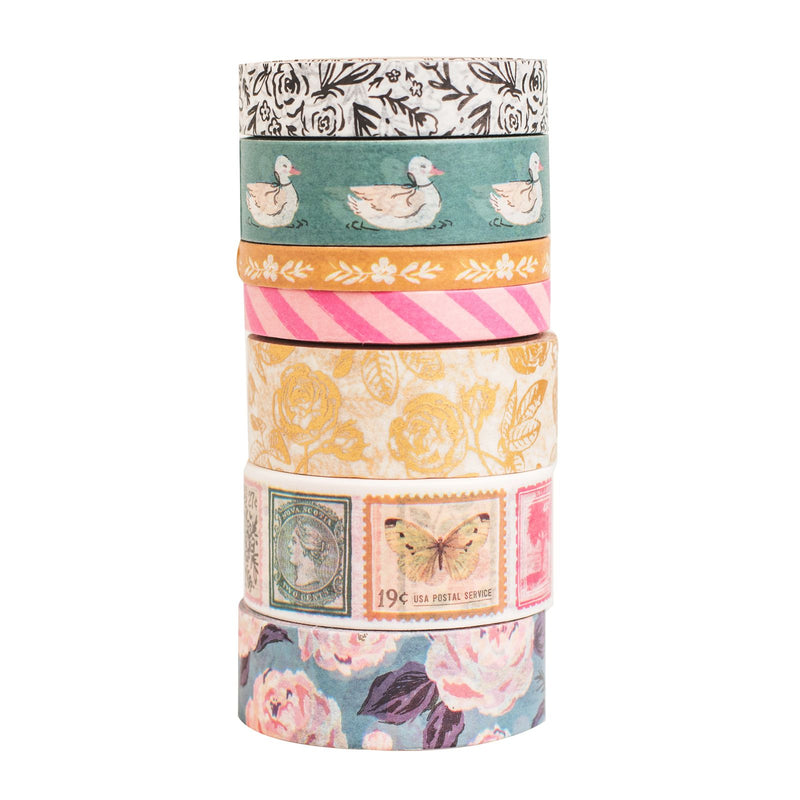 American Crafts Maggie Holmes Marigold Washi Tape with Gold Foil