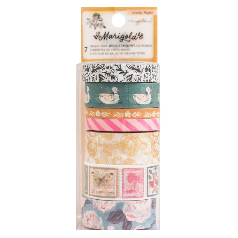 American Crafts Maggie Holmes Marigold Washi Tape with Gold Foil