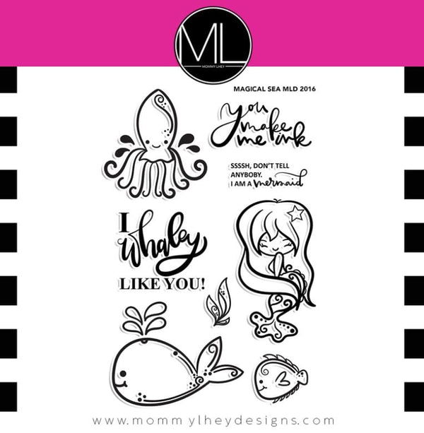 Mommy Lhey Magical Sea Stamp Set Designs