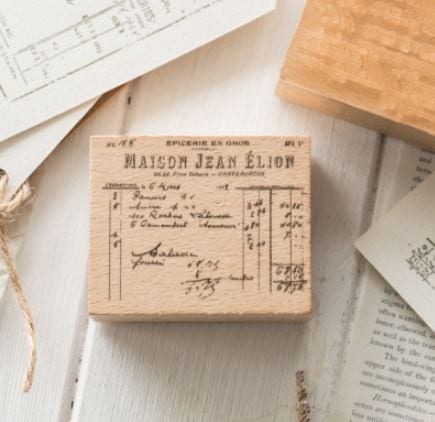 Yanji Perfect Time Ticket Series Vintage Wood Mounted Stamps