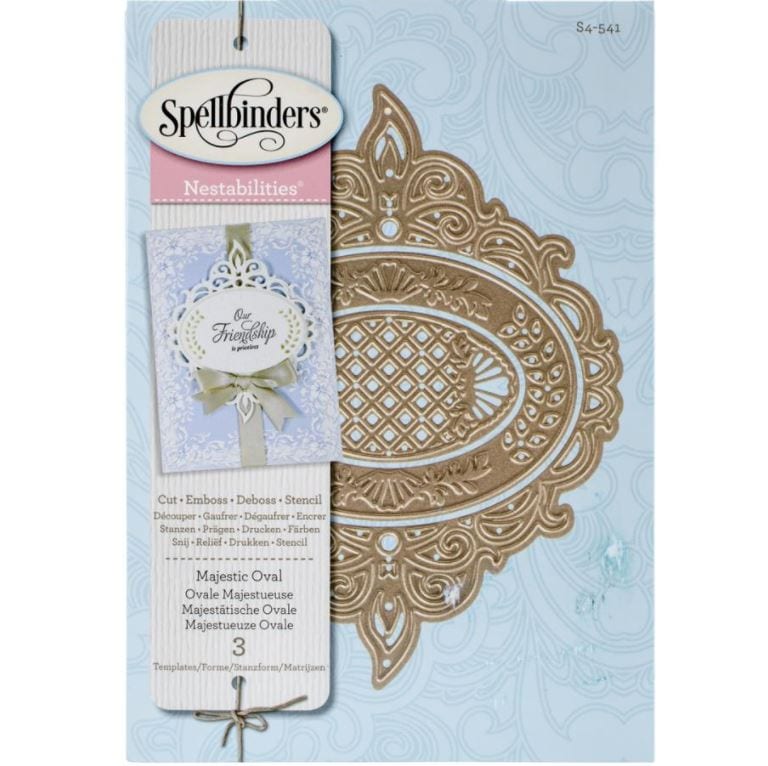 Spellbinders Majestic Oval Nestabilities Decorative Elements Dies