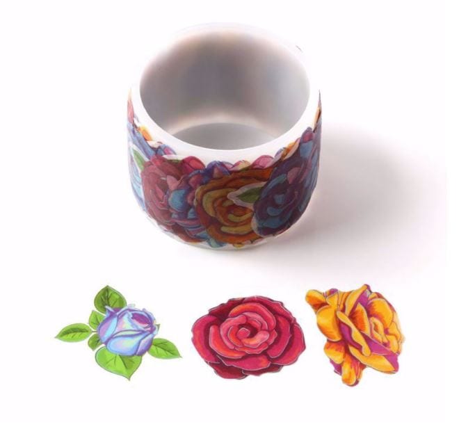 Many Kinds of Roses Peel Off Washi Tape 80pcs (Copy)