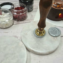 3.5" Round Marble Wax Sealing Plate