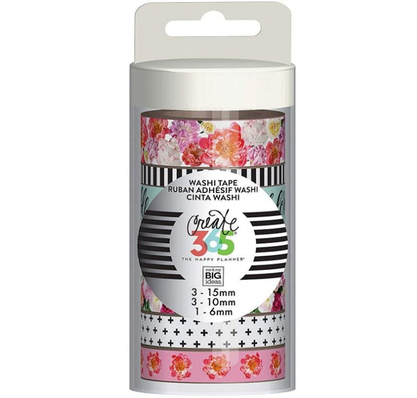 Me And My Big Ideas Market Florals Happy Planner Washi Tape Tube Set