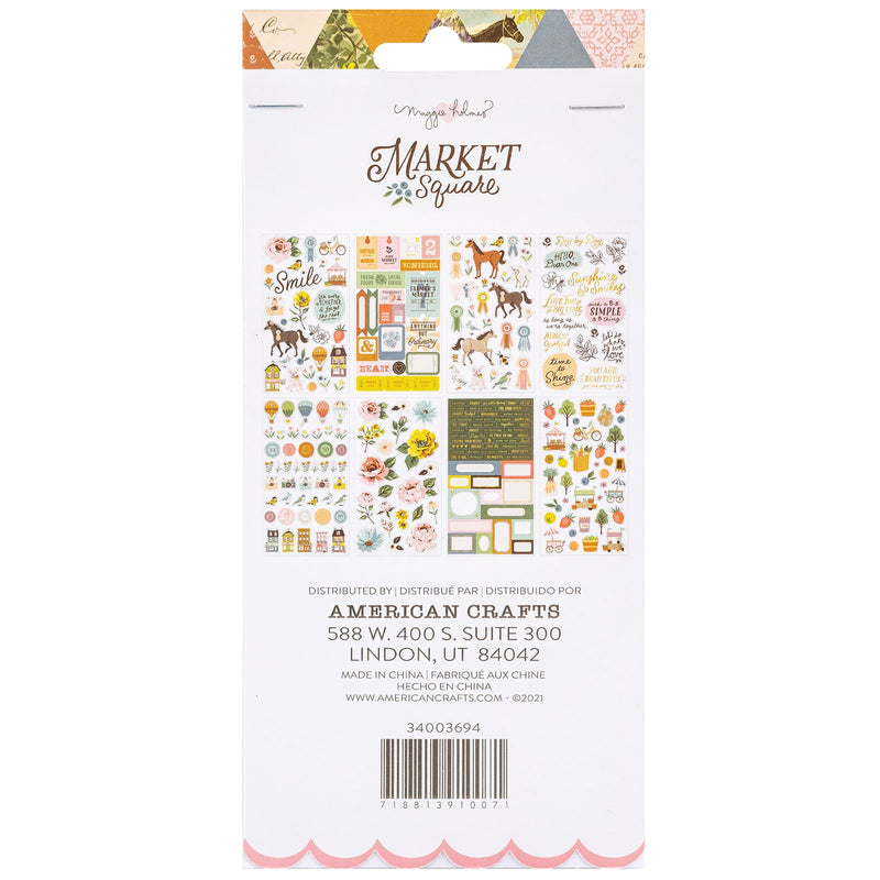 American Crafts Maggie Holmes Market Square Sticker Book (8 Sheets)