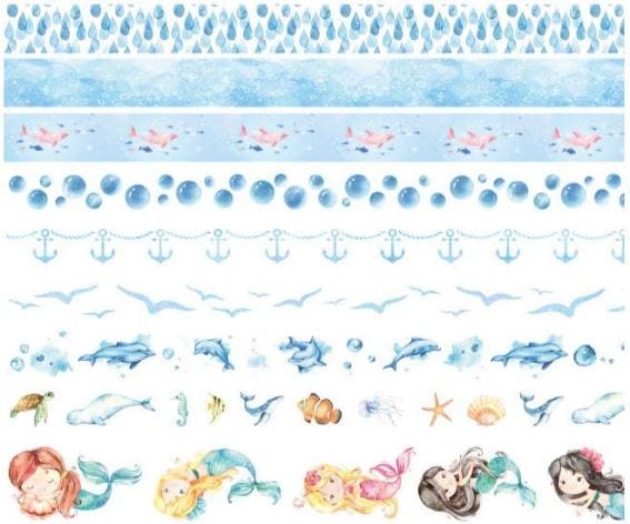 Set 23 - Under the Sea 10-Roll Masking Tape Set