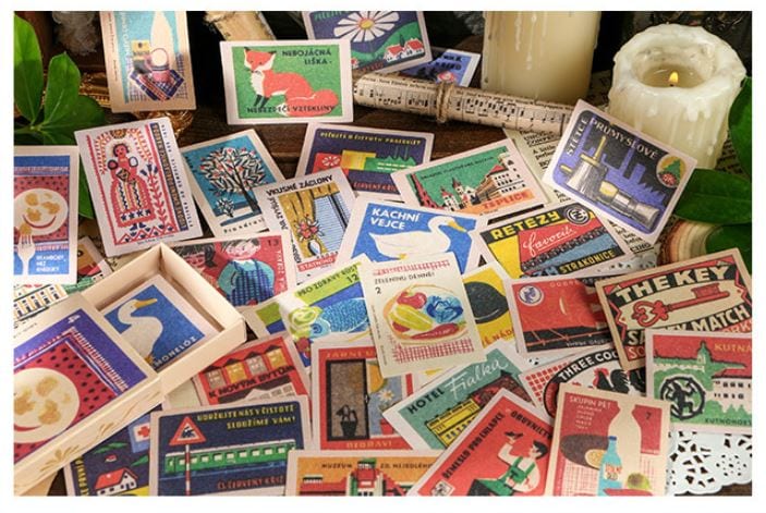 Infeel.Me Matchbox Vintage Deco Papers 60pcs