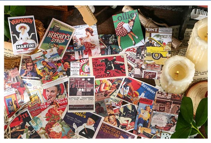 Infeel.Me Matchbox Vintage Deco Papers 60pcs