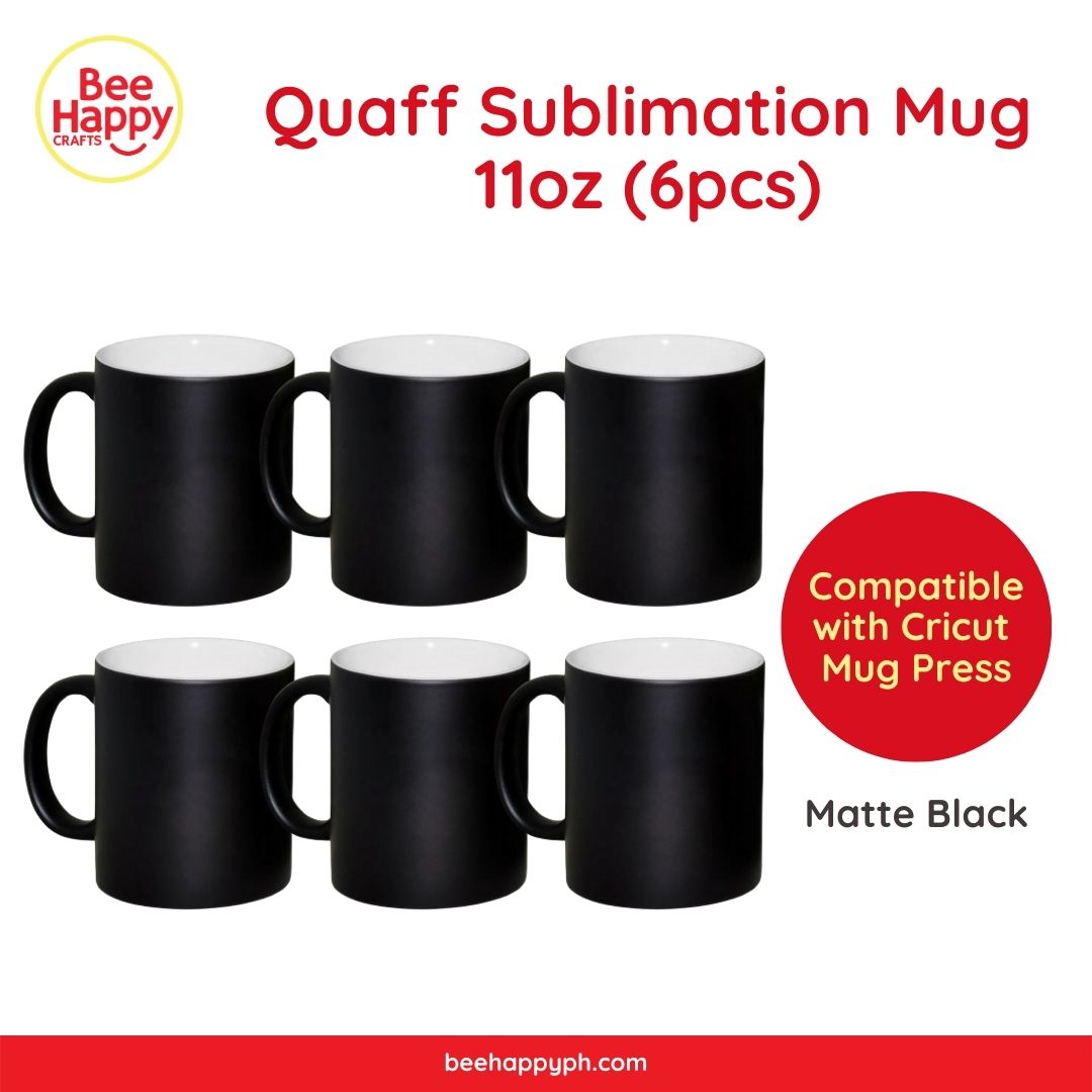 Quaff Sublimation Magic Mug 11oz 6pcs (Compatible with Cricut Mug Press)