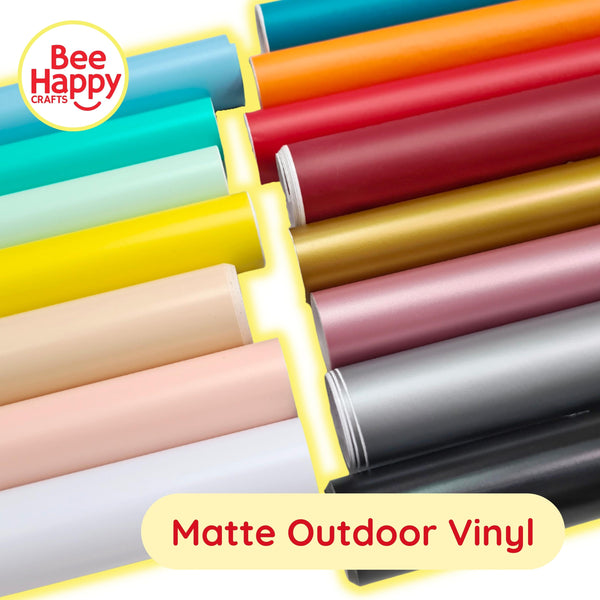 Matte Vinyl/Decals 12" x 6 meters (Outdoor Vinyl)
