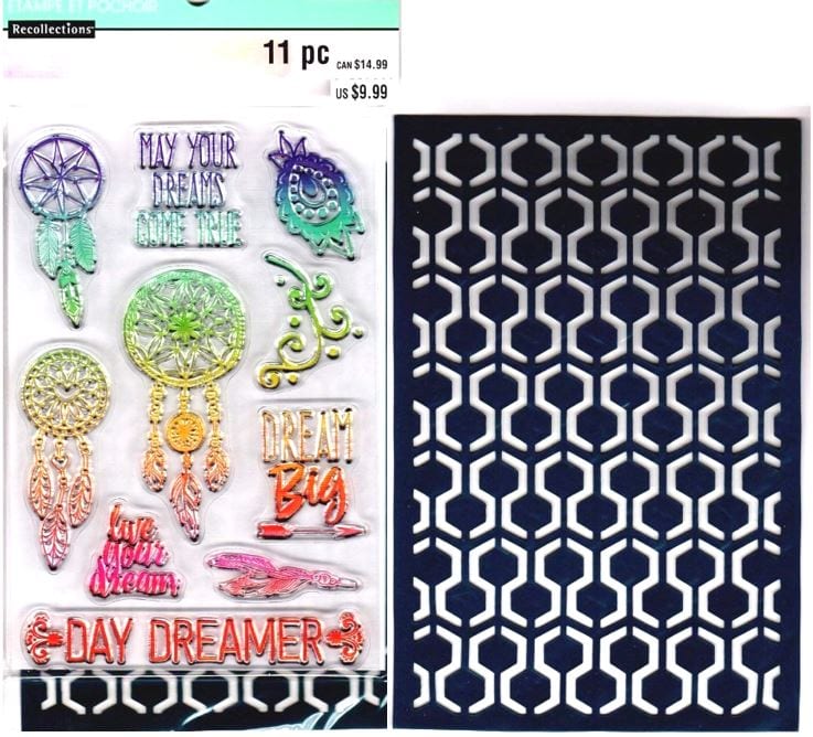 Recollections May Your Dreams Come True Stamps and Stencil