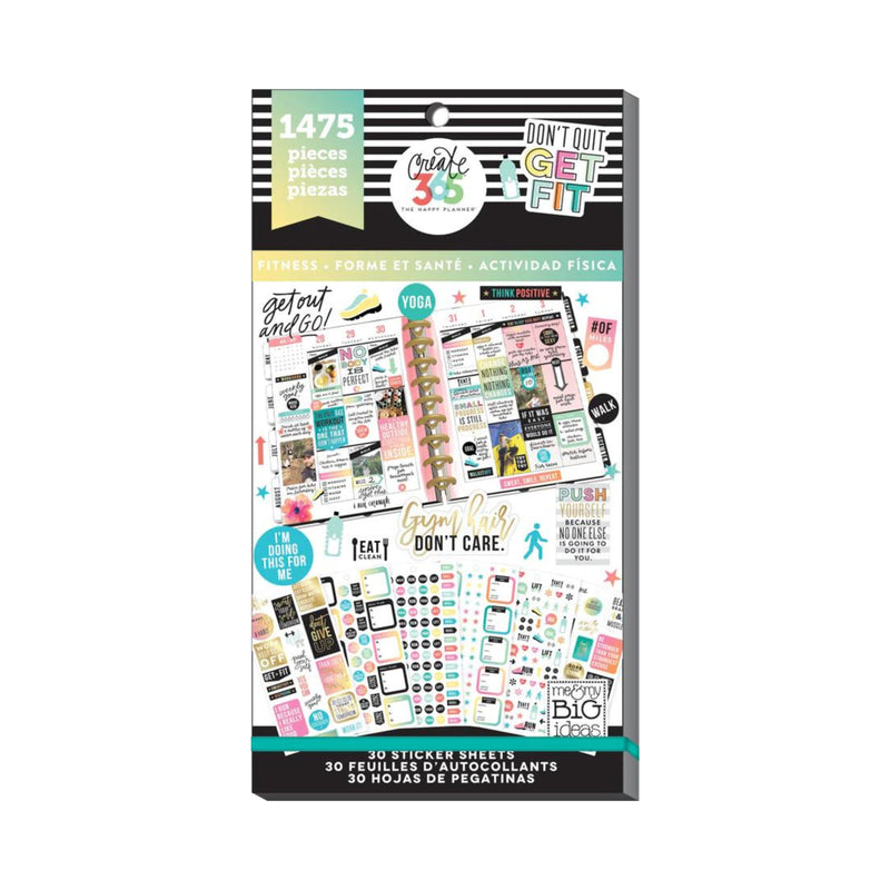 Me & My Big Ideas-Create 365 Happy Planner Stickers Work it Out Value Pack Stickers 1475 Stickers