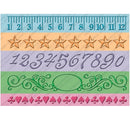 Cuttlebug Measure By Measure 7" Borders Embossing Folder 5/Pkg