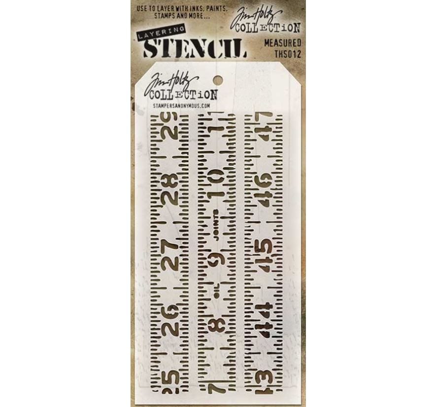 Stampers Anonymous Measured Single Stencils by Tim Holtz