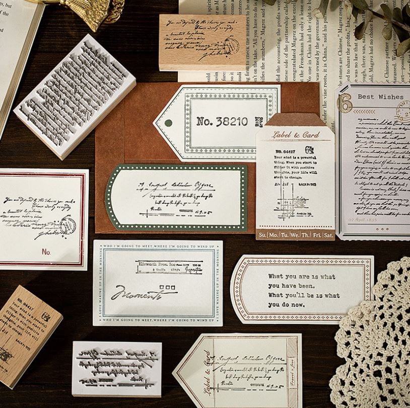 Infeel.Me Meet English Series Wood Mounted Rubber Stamps
