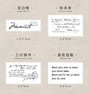 Infeel.Me Meet English Series Wood Mounted Rubber Stamps