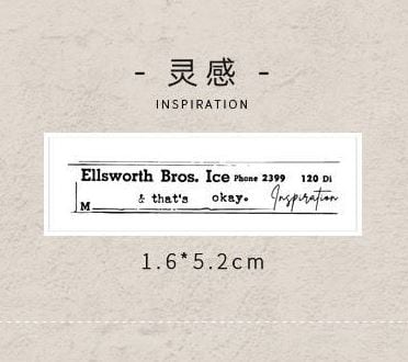 Infeel.Me Meet English Series Wood Mounted Rubber Stamps