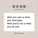 Infeel.Me Meet English Series Wood Mounted Rubber Stamps