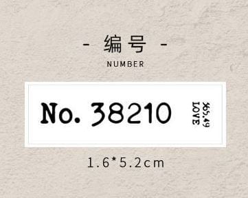 Infeel.Me Meet English Series Wood Mounted Rubber Stamps