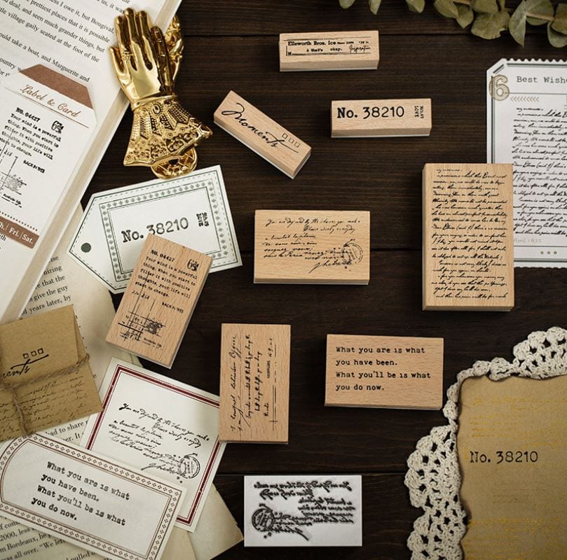 Infeel.Me Meet English Series Wood Mounted Rubber Stamps