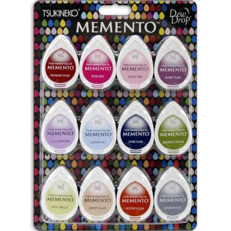 Sorbet Memento Dew Drop Dye Ink Pad Sets (12/Pkg)