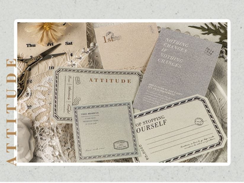 Infeel.Me Note Paper Retro Paper Labels 15pcs