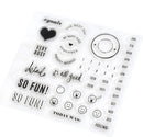 Heidi Swapp Color Fresh Dates Memory Planner Clear Stamps 48pcs