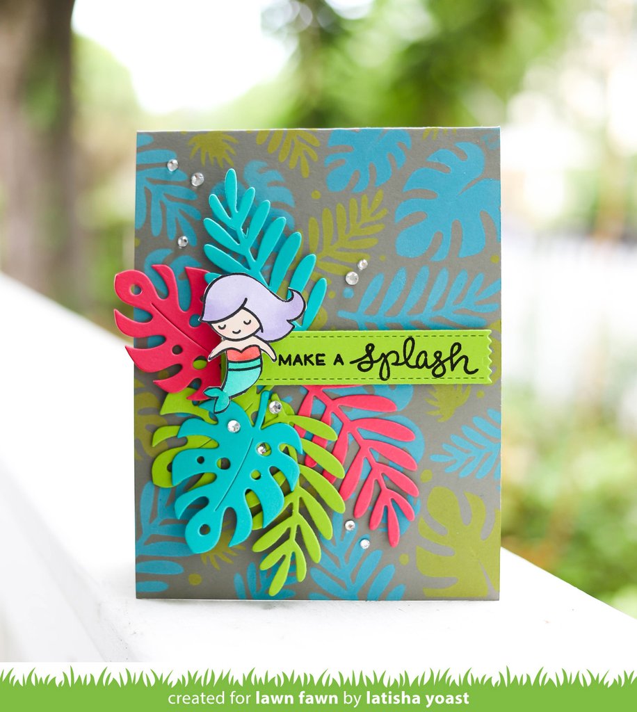 Lawn Fawn Mermaid For You Flip Flop Clear Stamps 2
