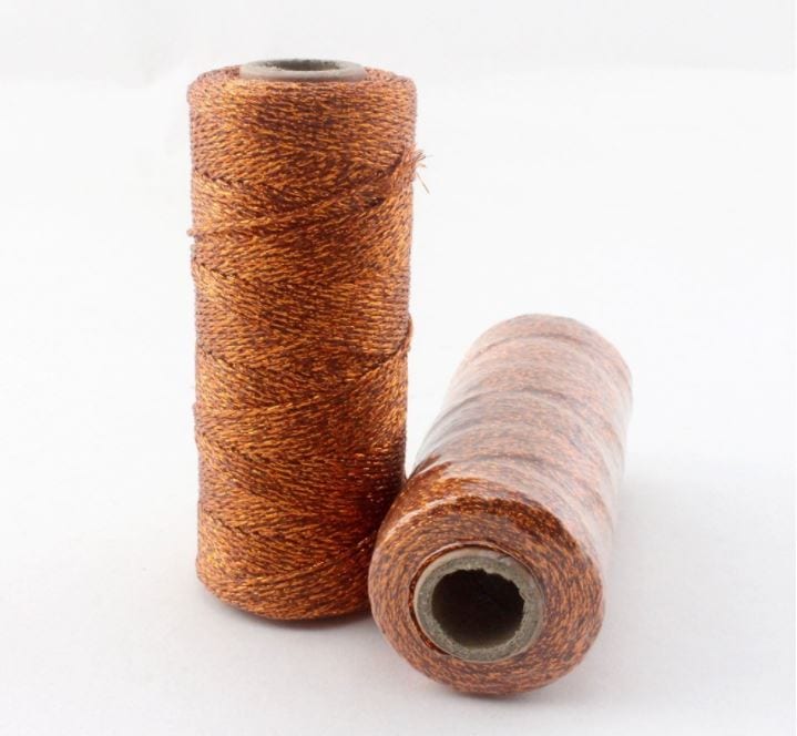 Solid Metallic Copper Thick 12-ply Baker's Twine