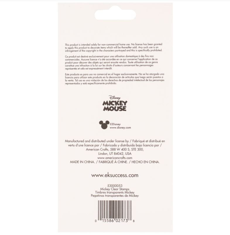 EK Success Disney Mickey Clear Stamp Set