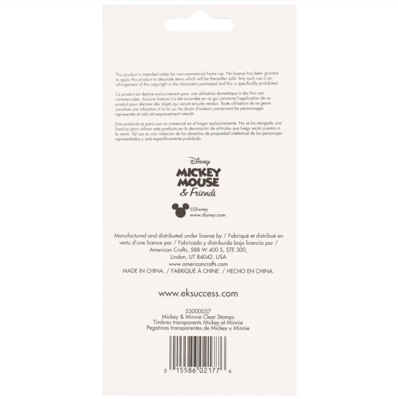 EK Success Disney Mickey and Minnie Clear Stamp Set