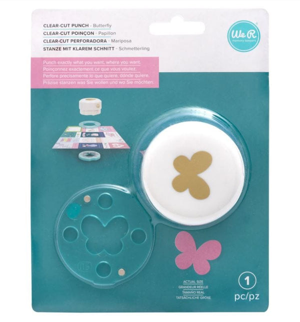 We R Memory Keepers Mini Clear Cut Punch - Butterfly 1" Across