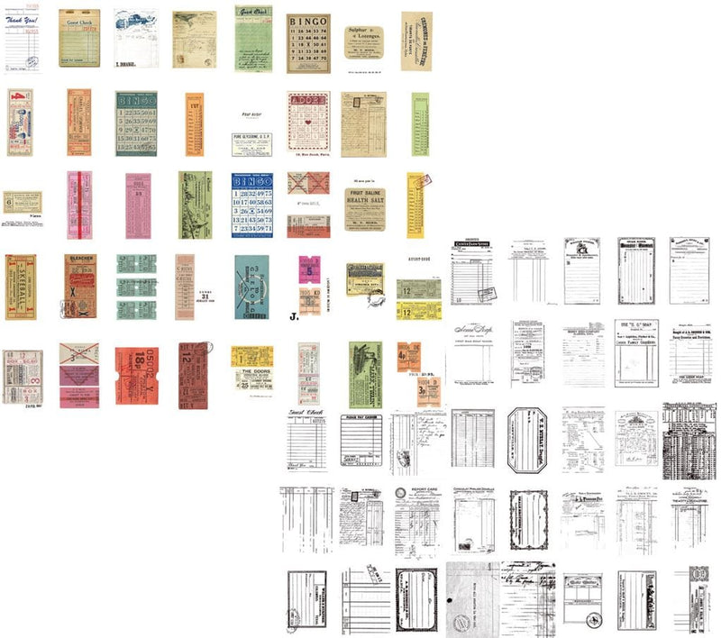 Mini Vintage Memo Pad/Paper Pad Vellum (Translucent Paper)100 Sheets