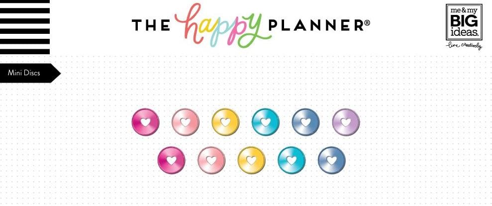 Me and My Big Ideas Happy Planner Rainbow Mini Metal Discs