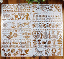 Mini Stencil Set Holiday - 12pcs