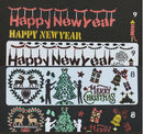 Mini Stencil Set Holiday - 12pcs