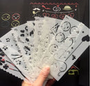 Mini Stencil Set Emoji - 8pcs