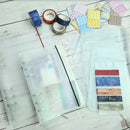 Minimalist 6-Hole Ring Binder and Accessories A5 / A6