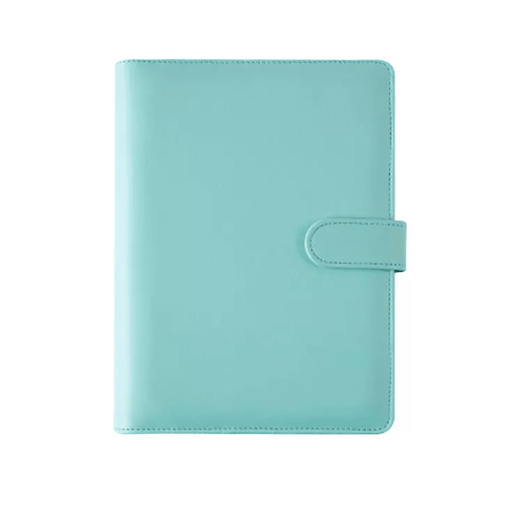 A6 Macaron Candy Color PU Leather Ring Binder Cover