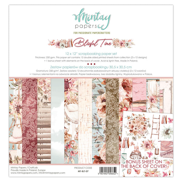 Mintay Blissful Time Paper Pad 12" x 12"