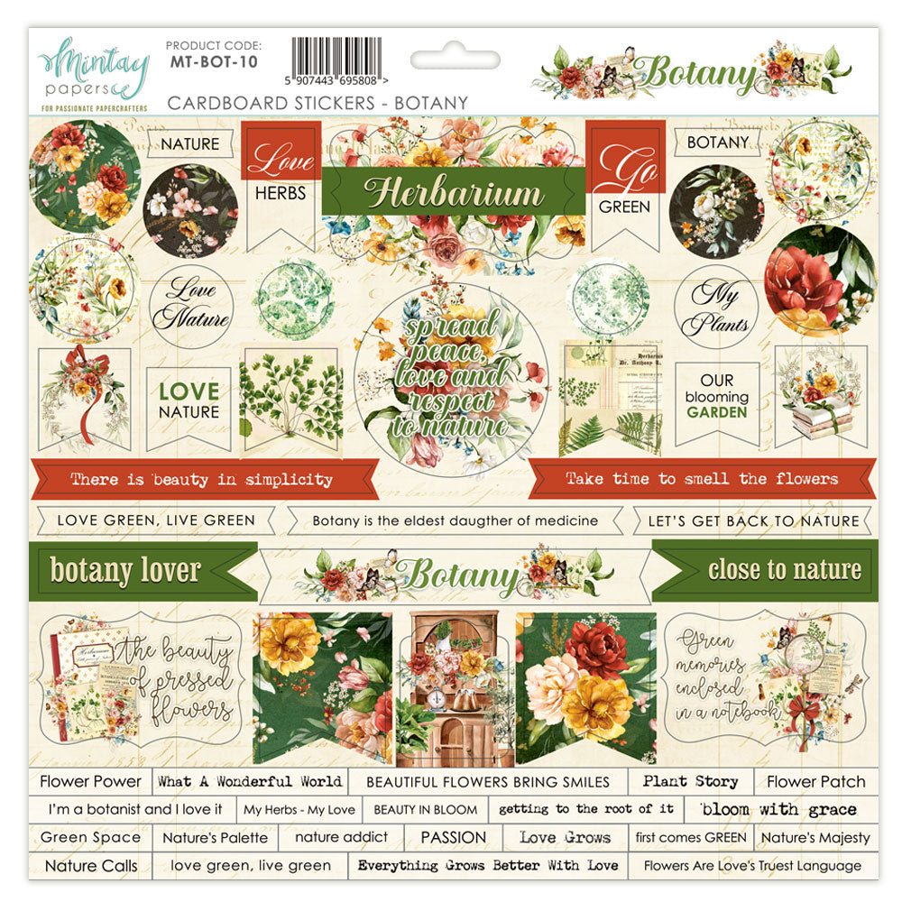 Mintay Botany Cardboard Stickers 12