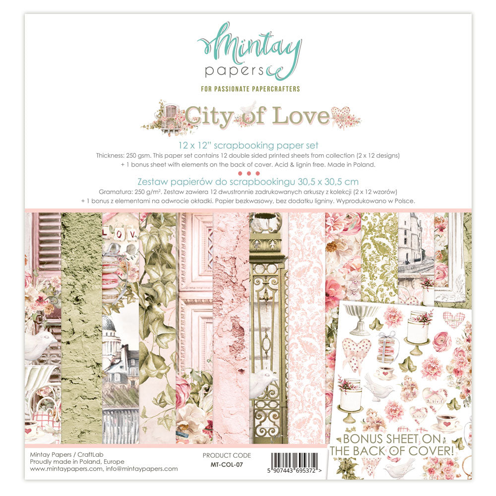 Mintay City of Love Paper Pad 12