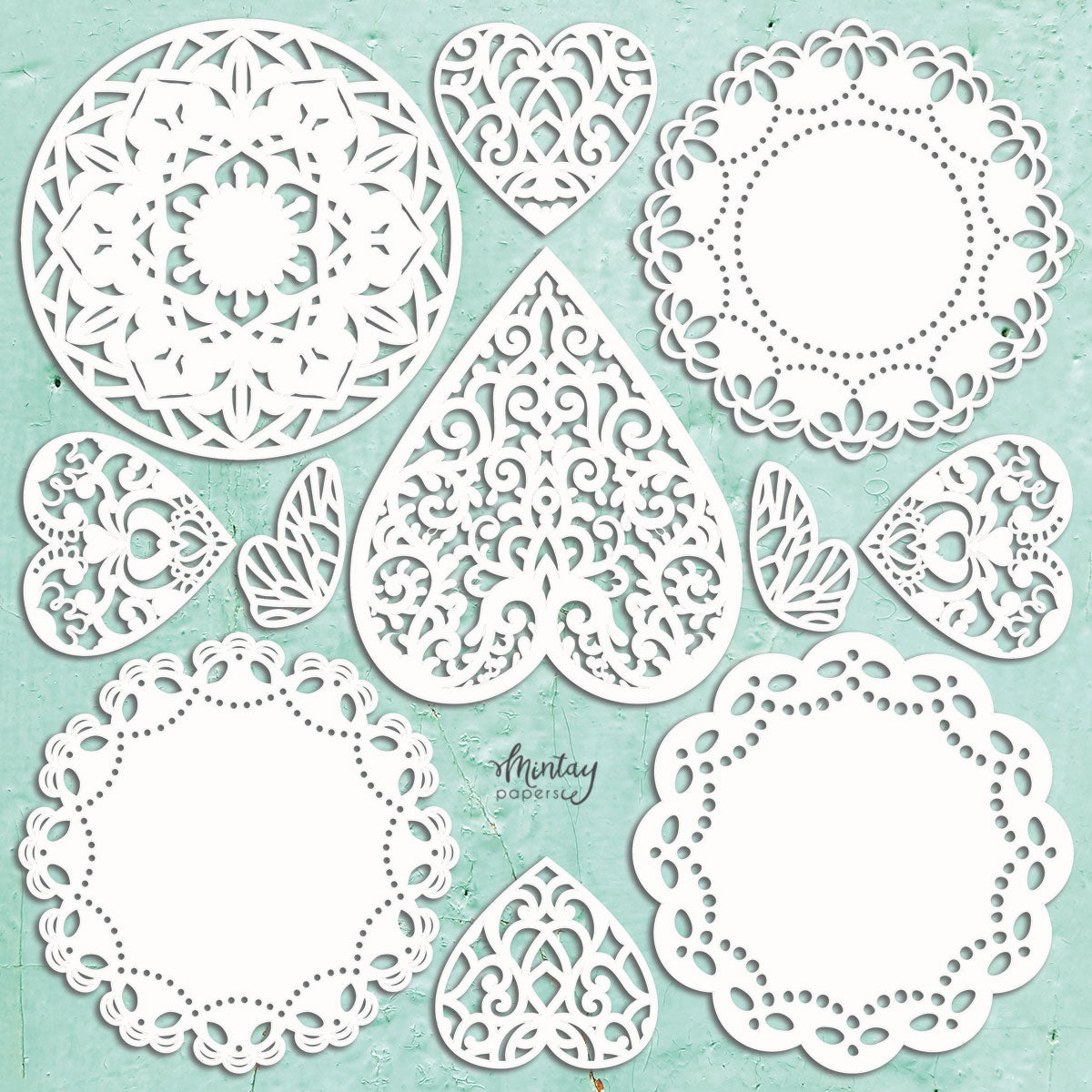 Mintay Doilies Set Chippies Decor 11pcs