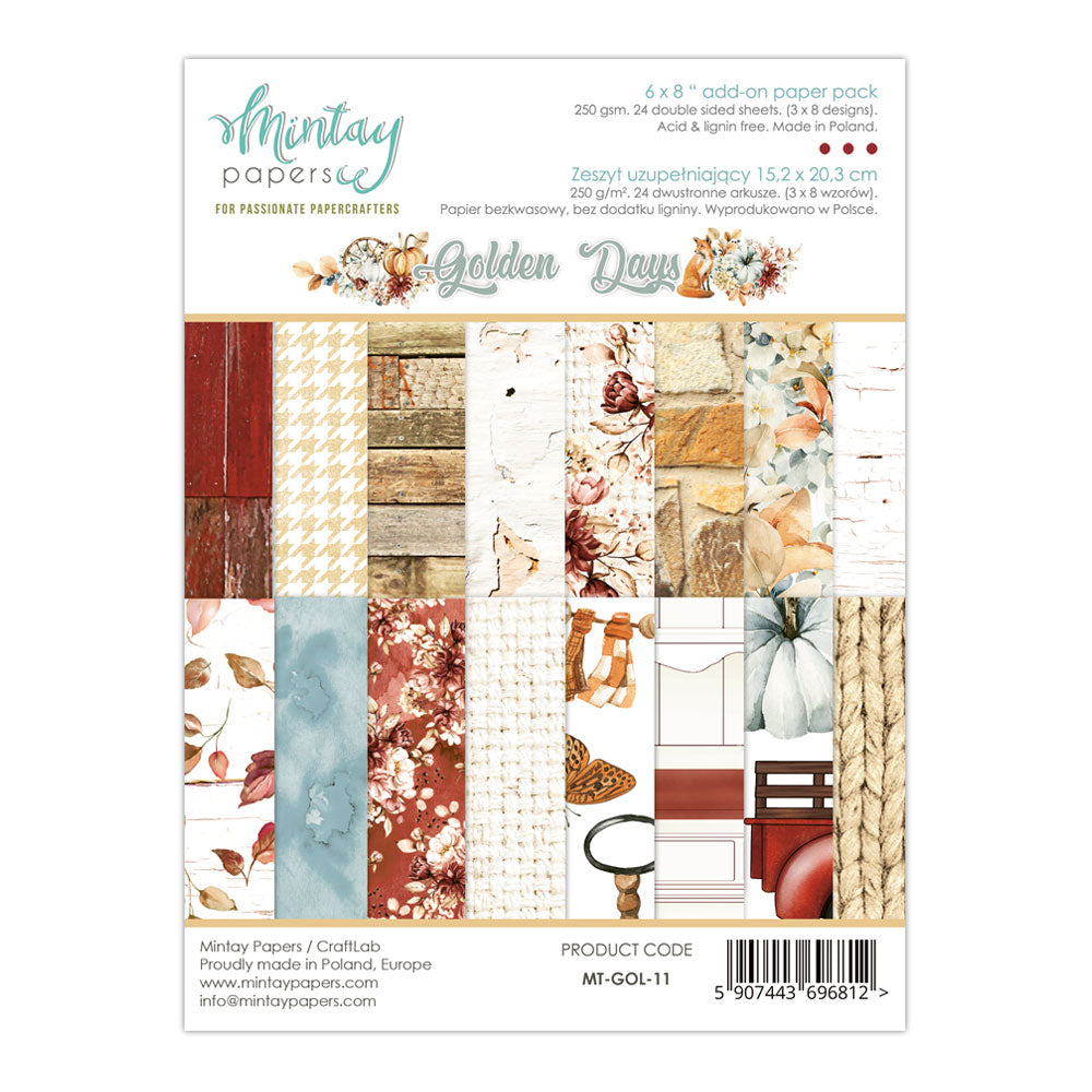 Mintay Golden Days Add-On Paper Pad 6