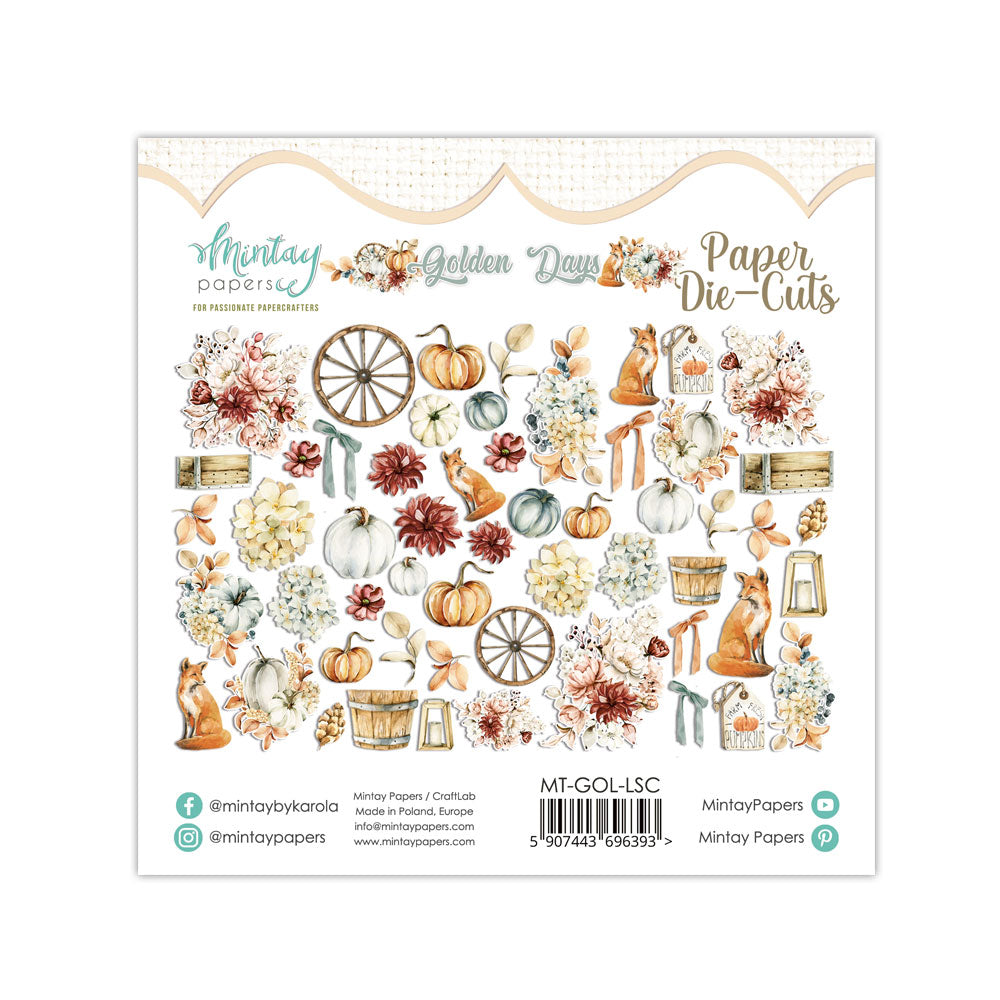 Mintay Golden Days Paper Die-Cuts 55pcs