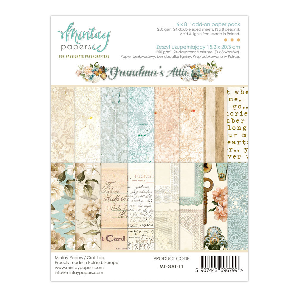 Mintay Grandma's Attic Add-On Paper Pad 6
