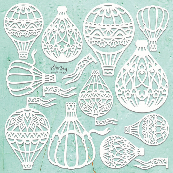 Mintay Hot Air Balloons Set Chippies Decor