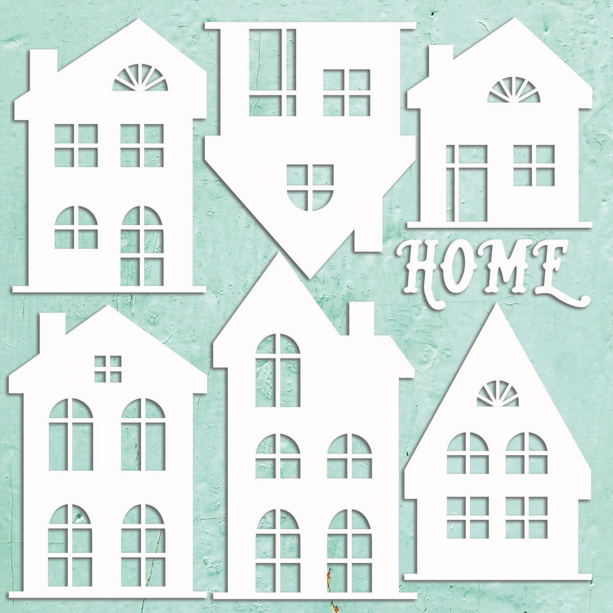 Mintay Houses Set Chippies Decor 7pcs