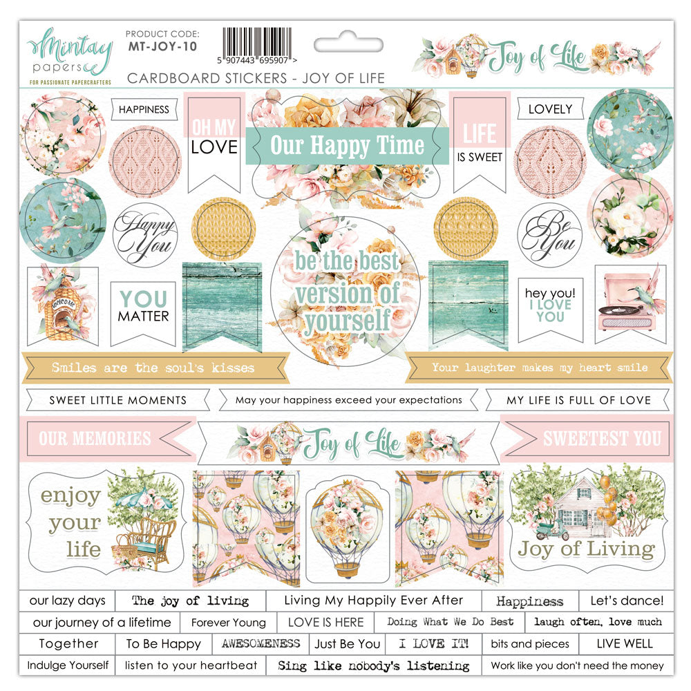 Mintay Joy of Life Cardboard Stickers 12